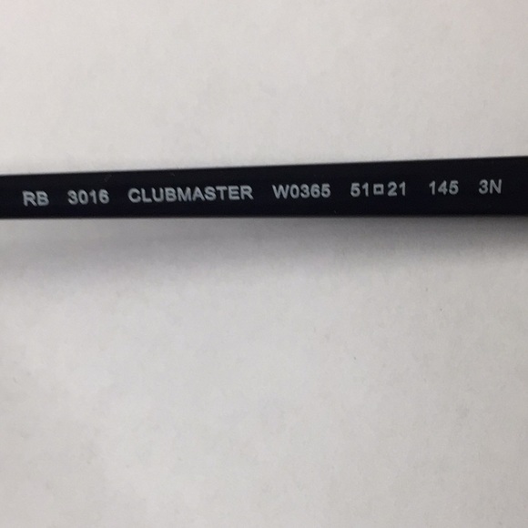 Black Ray Ban Clubmaster Classic Sunglasses - Picture 9 of 9